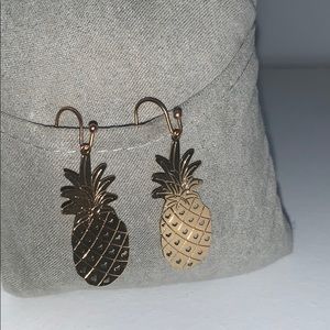 Gold pineapple Earrings